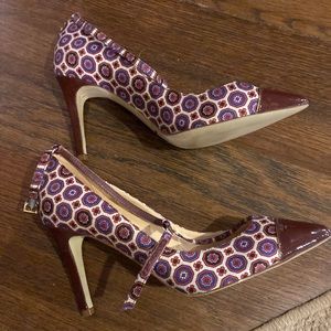 J. Crew T-strap heels.